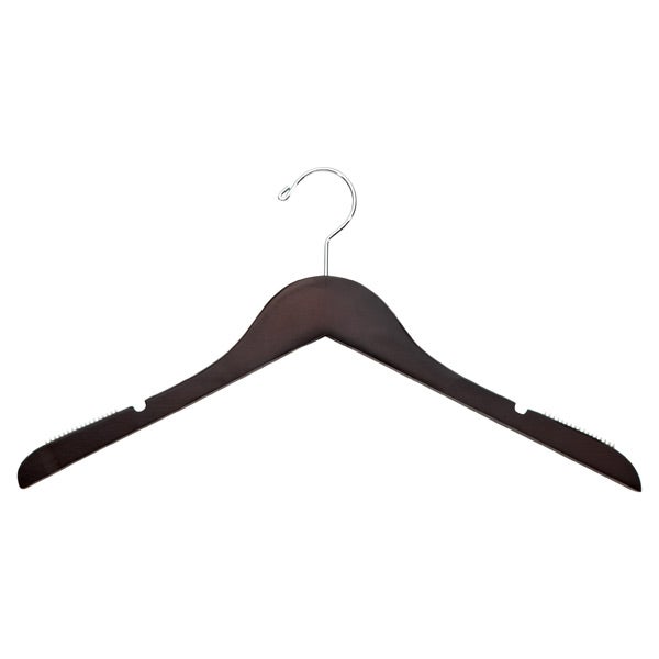 Non-Slip Velvet Shirt Hanger Black Pkg/10, 17 x 1/4 x 9 H | The Container Store