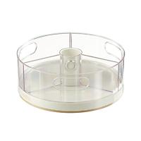 youCopia Divided Turntable with Removable Bins Clear