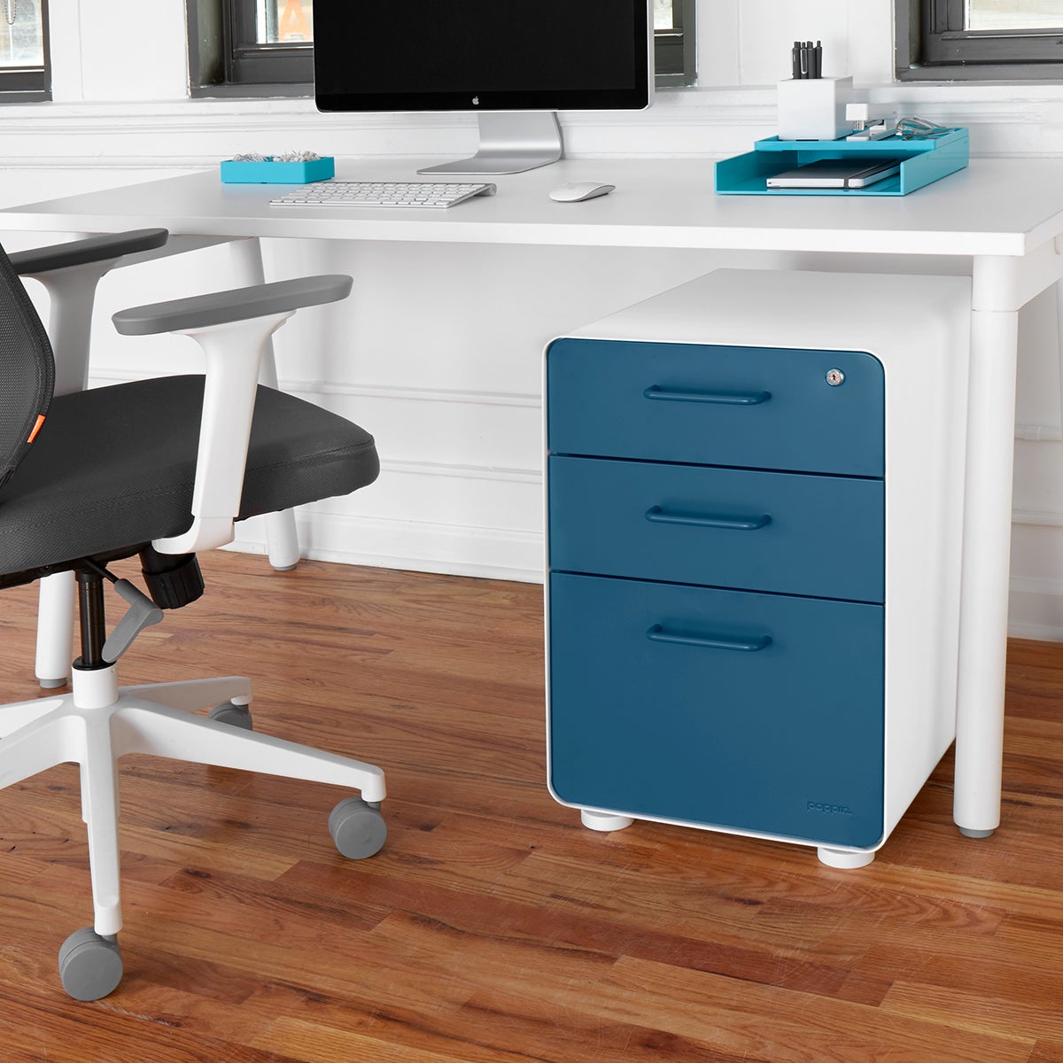 Poppin File Cabinet White Poppin 3 Drawer Stow File Cabinet