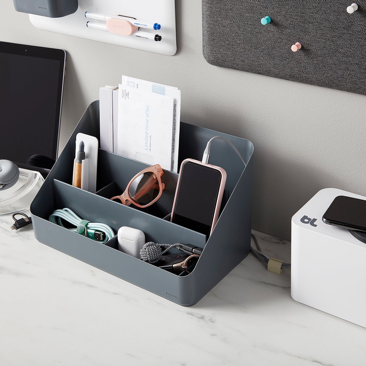 Command Center Cord Control & Tech Storage Starter Kit