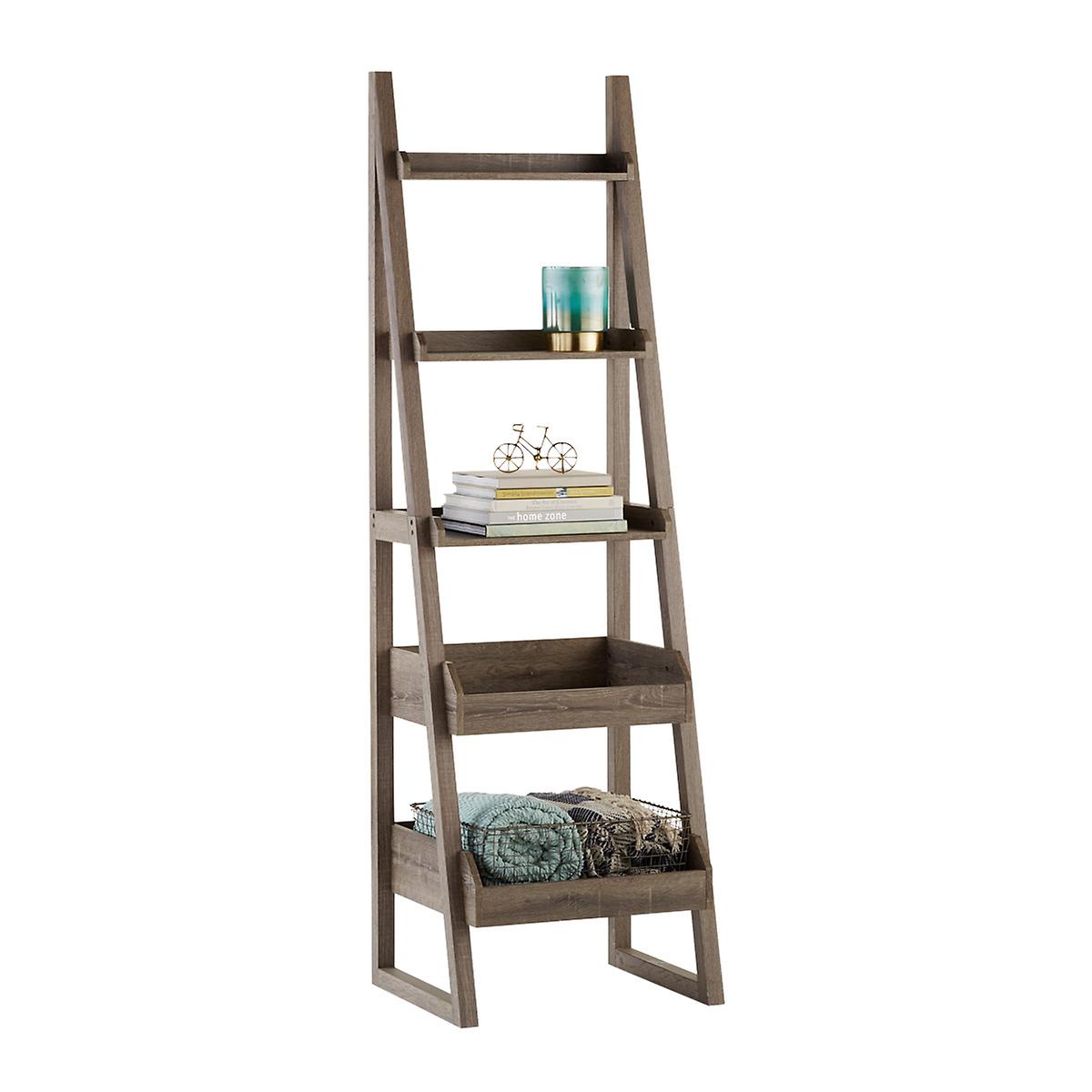 Rustic Driftwood Encore Narrow Bookshelf The Container Store