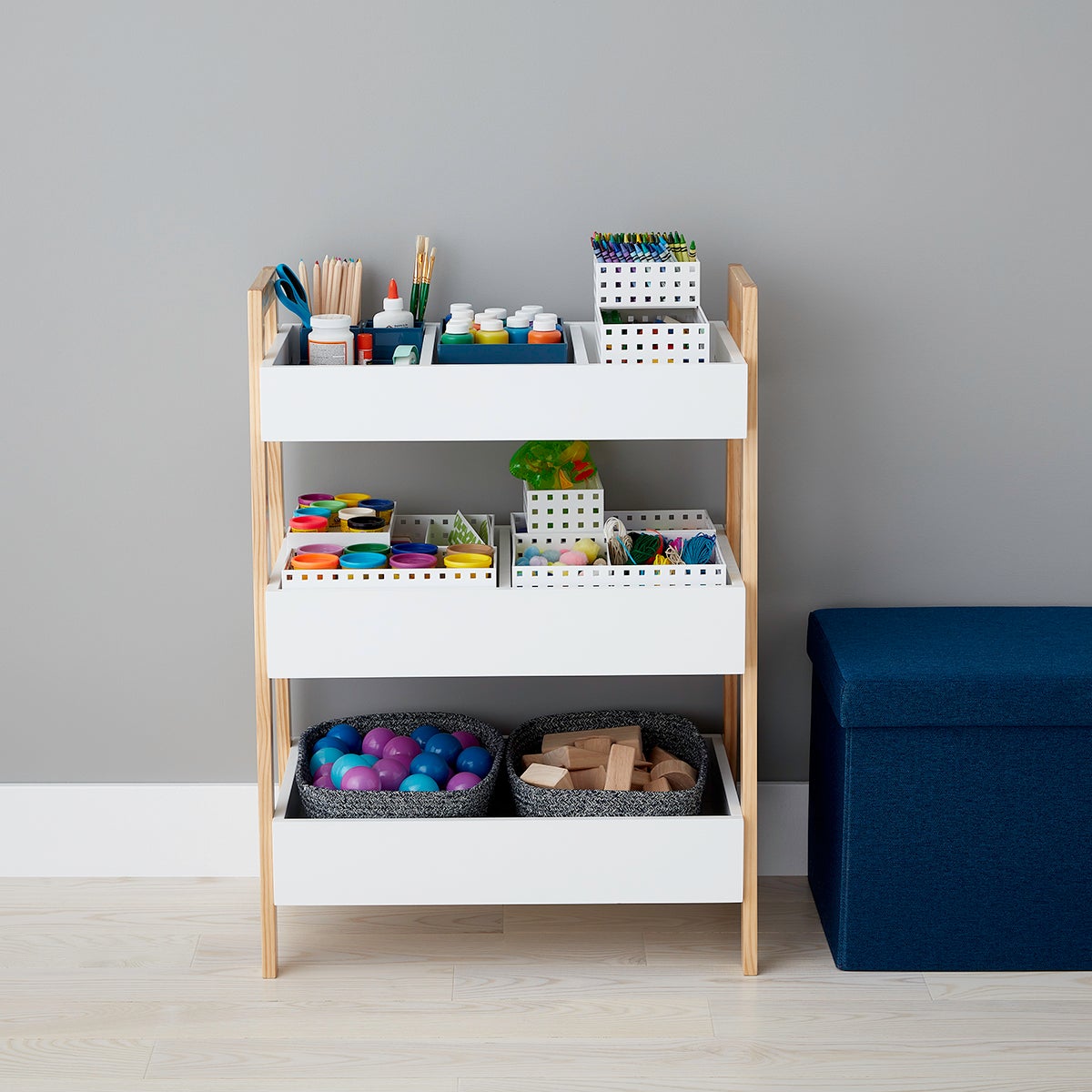 3 tier toy storage unit