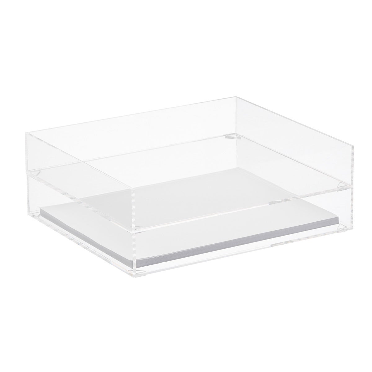 Premium Acrylic Stacking Letter Tray The Container Store