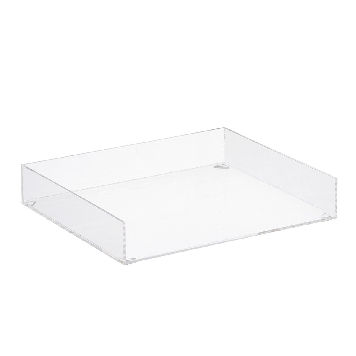 Shelving Tray made of clear Acrylic