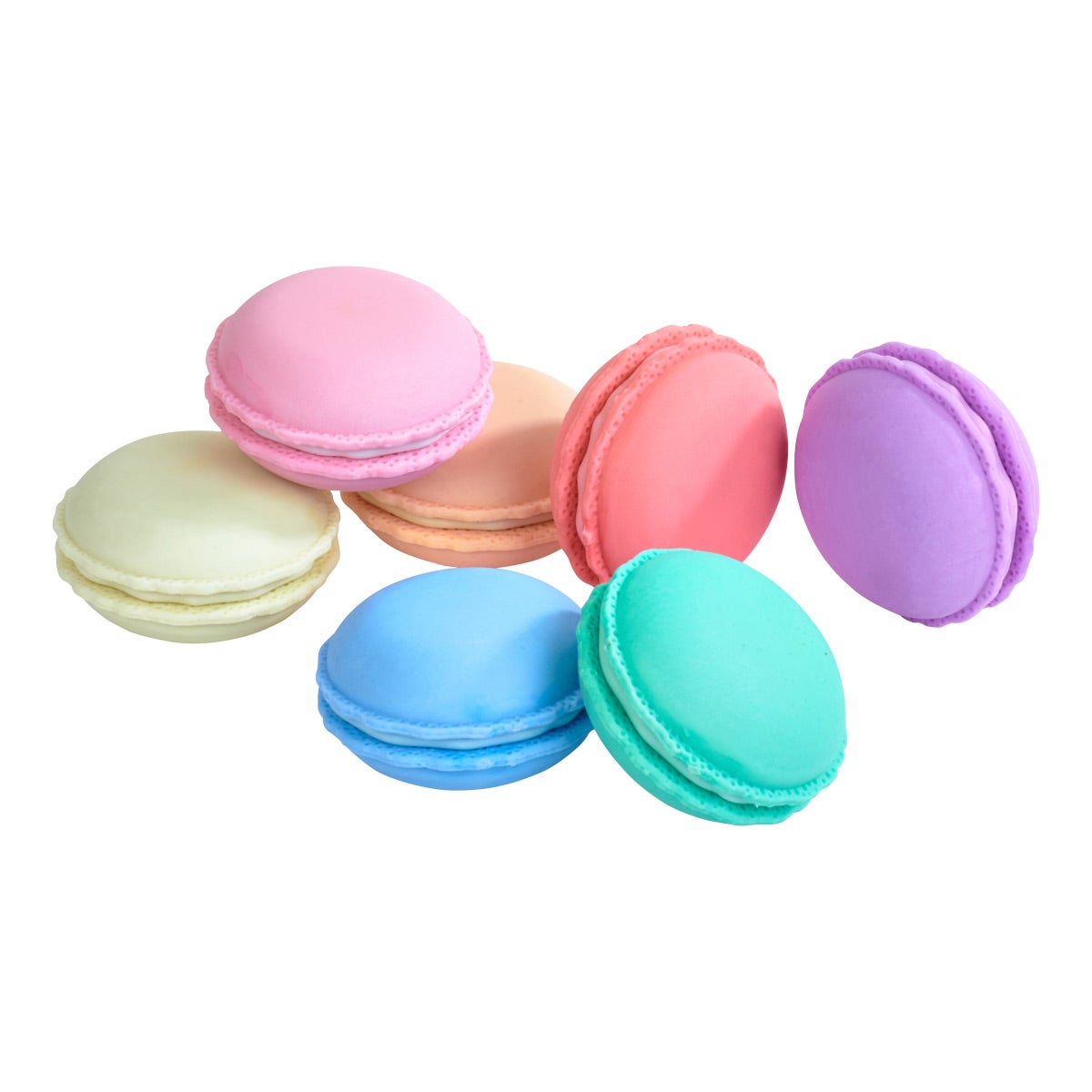 Macaron Erasers Pack Of 7 The Container Store Macaron Erasers Pack Of 7 The Container Store