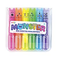 Ooly Monster Mini Scented Highlighters Assorted Pkg/6