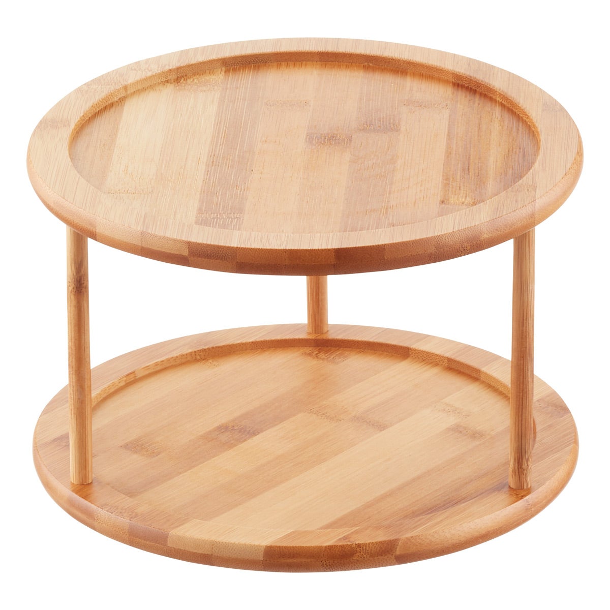 2-Tier Bamboo Lazy Susan | The Container Store