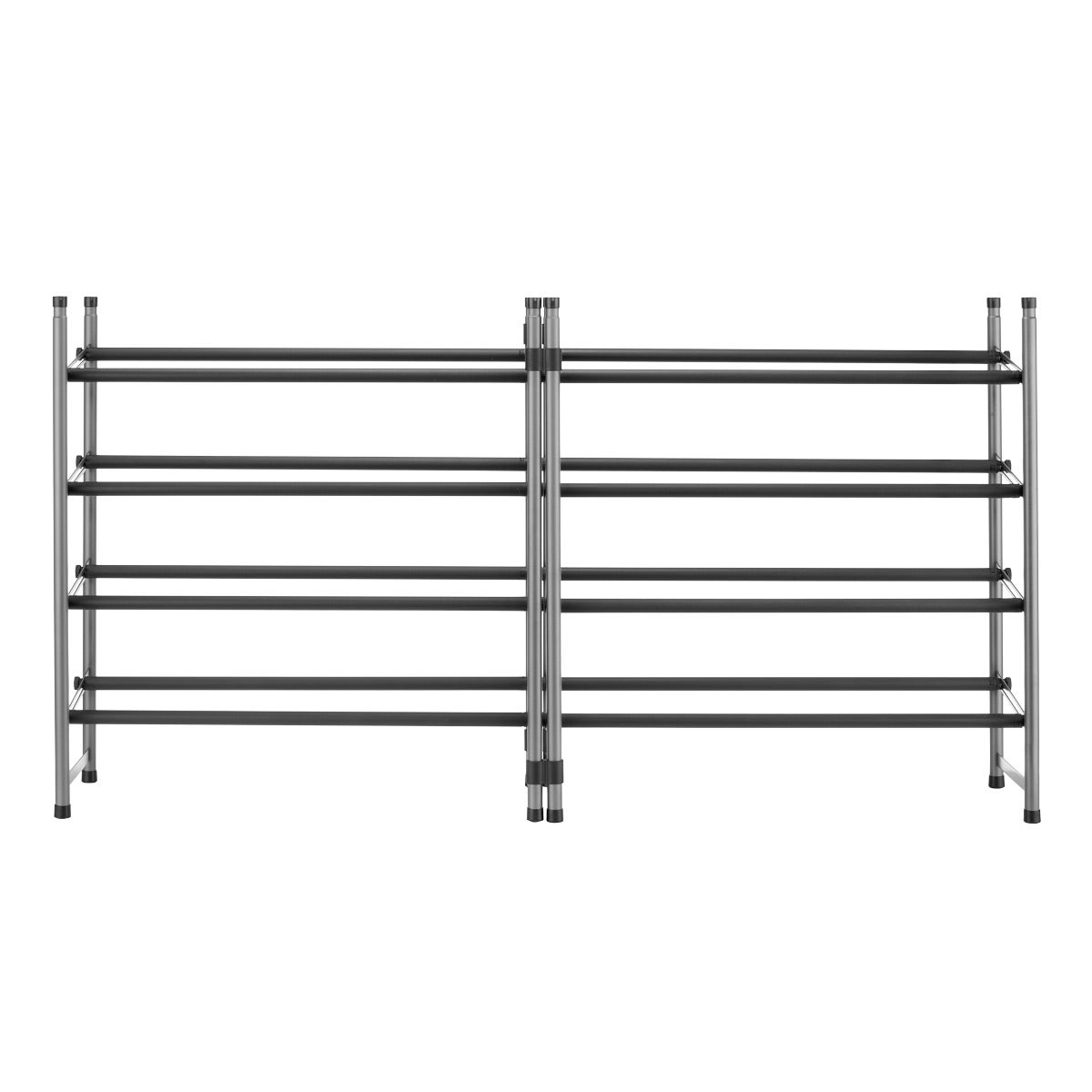 Graphite 4 Tier Expandable Shoe Rack The Container Store