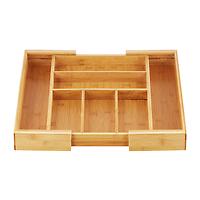 The Container Store Expandable Flatware Organizer Bamboo