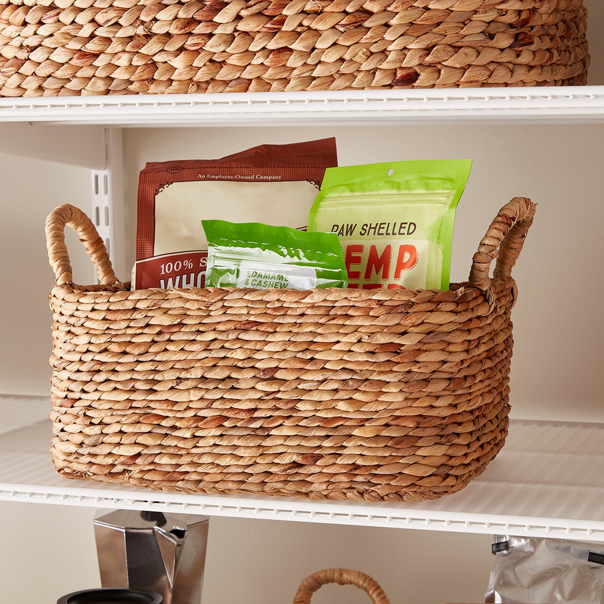 Water Hyacinth Braided Weave Bins