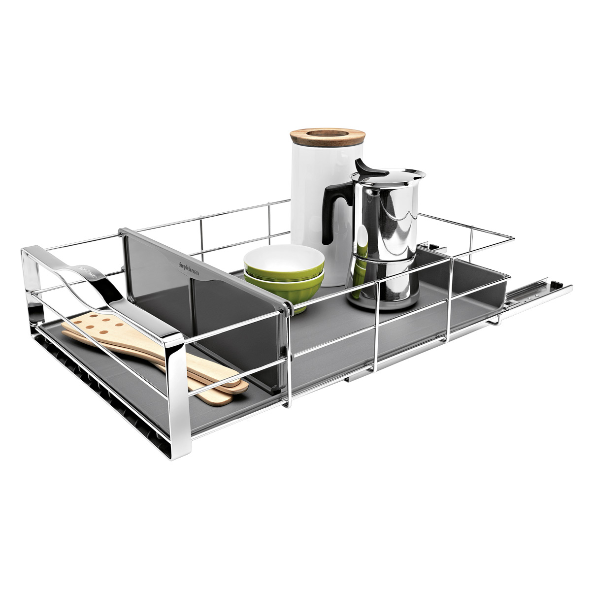 simplehuman 14 inch Pull-Out Cabinet Organizer, Heavy-Gauge Steel