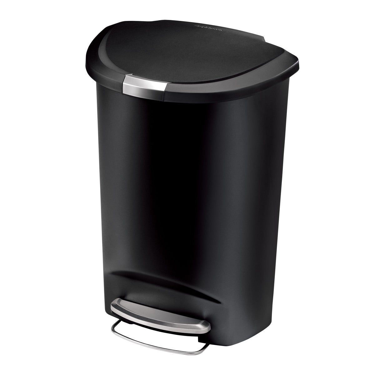 新品未使用　HUMAN MADE ROUND TRASH CAN simplehuman Black 13 gal. Semi-Round Plastic Step Trash Can | The