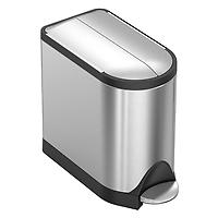 simplehuman 2.6 gal. Butterfly Step Can Stainless Steel