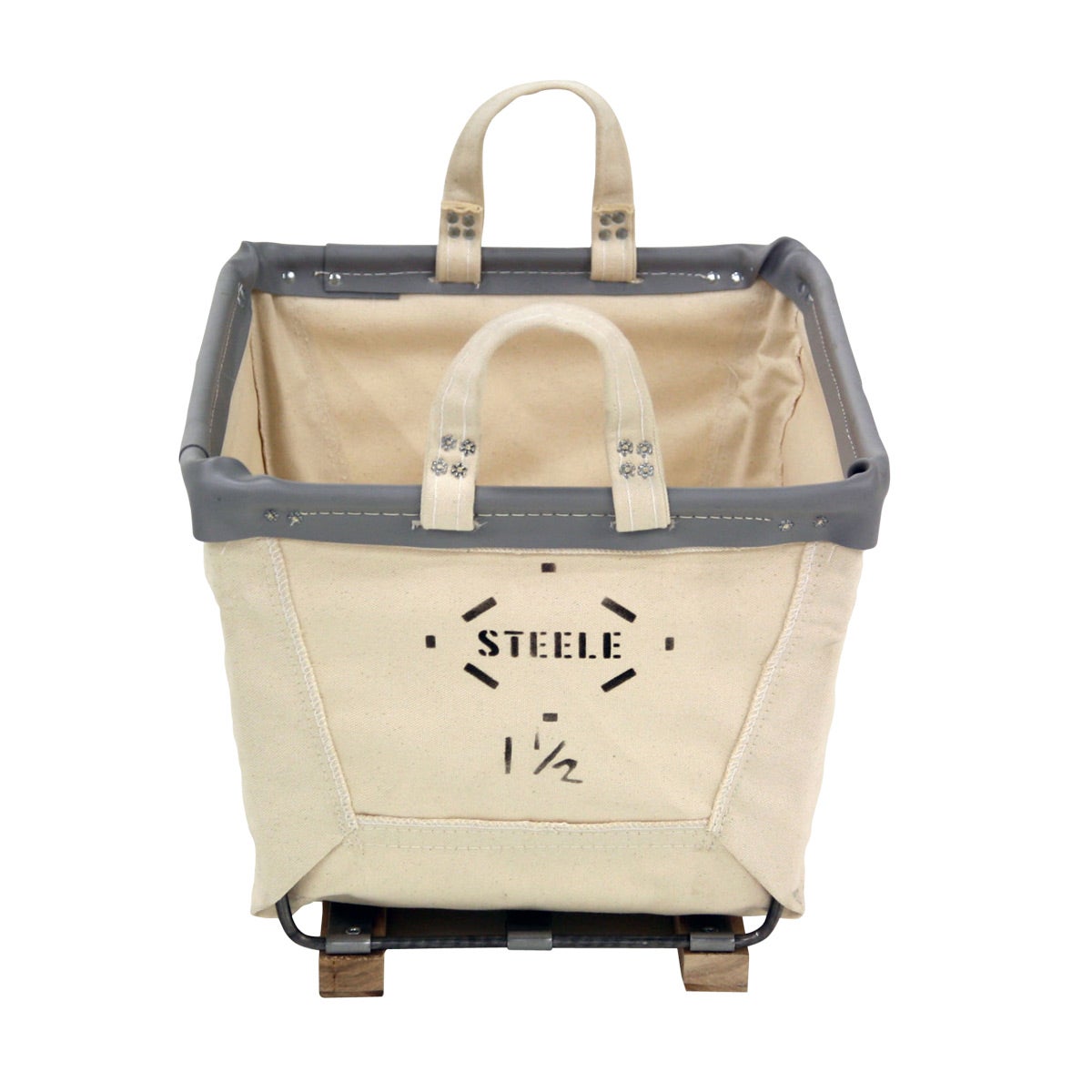 STEELE CANVAS キャンバスカート Steele Canvas Natural Carry Baskets | The Container Store