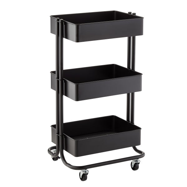 Small - 30 Legth x 16 Width Stainless Steel Dining Cart - 3 Shelf Heavy  Duty Utility Cart