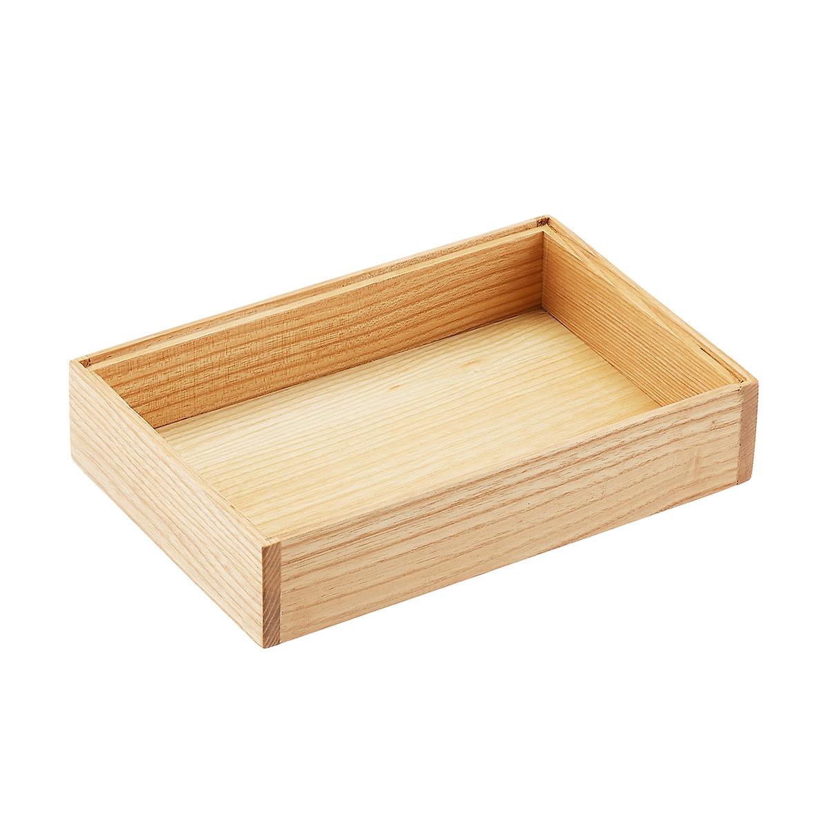 Stackable Ash Wood Drawer Organizers The Container Store