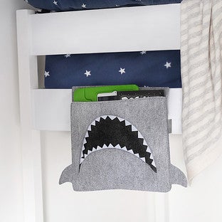 Simple By Design Bedside Caddy Storage 4-Pocket Light or Dark Gray NEW $19.99