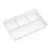 3-Tier Cart Sliding Organizer Tray Translucent