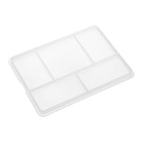 White 3-Tier Rolling Cart Sliding Organizer Tray