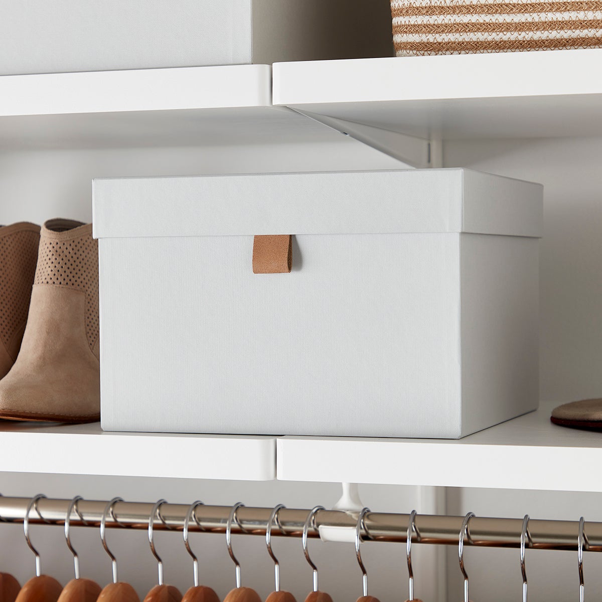 Bigso Light Grey Stockholm Storage Boxes The Container Store