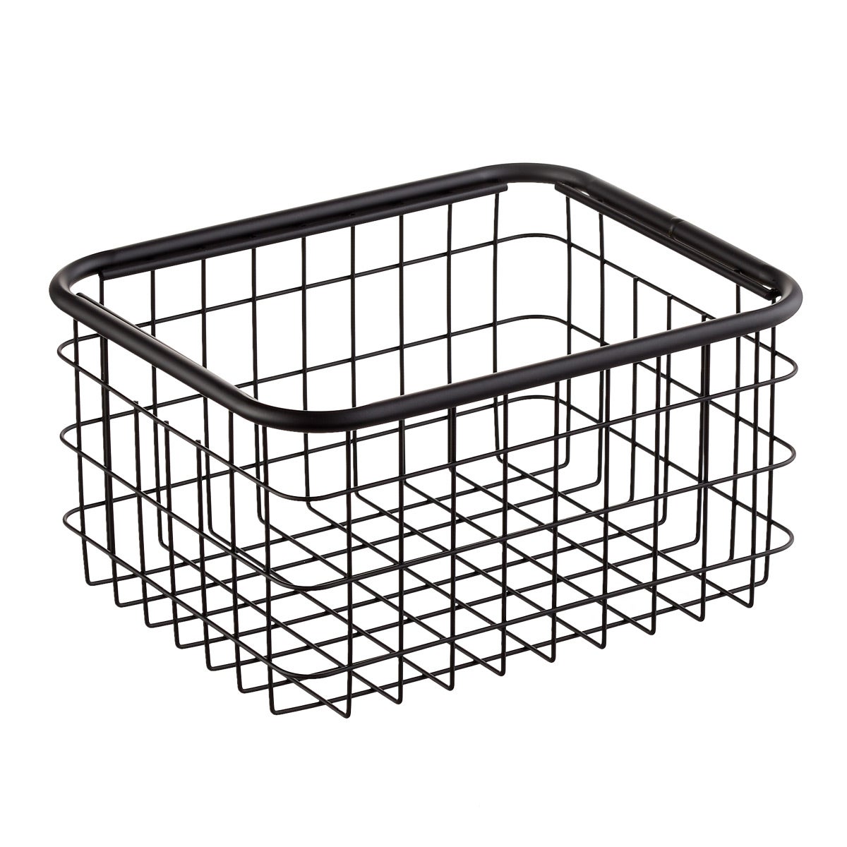 Oceanstar Stackable Metal Wire Storage Basket Set for Pantry, Countertop,  Kitchen or Bathroom - Black (Set of 3) BSL1828 - The Home Depot