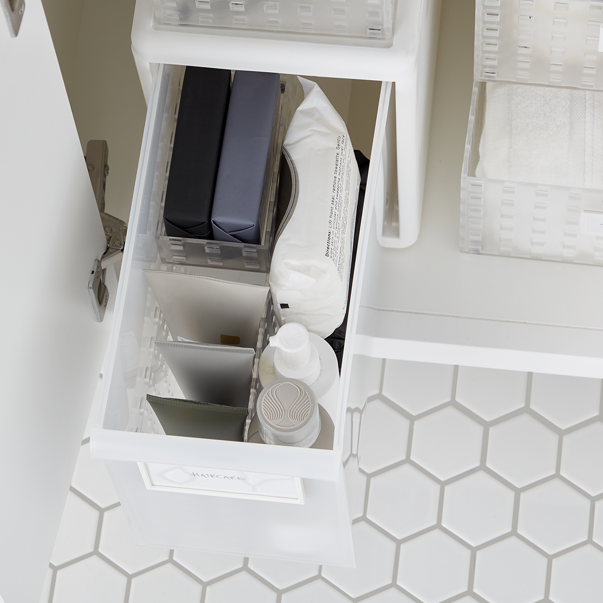 Under the sink storage never looked so good 😍, The Container Store