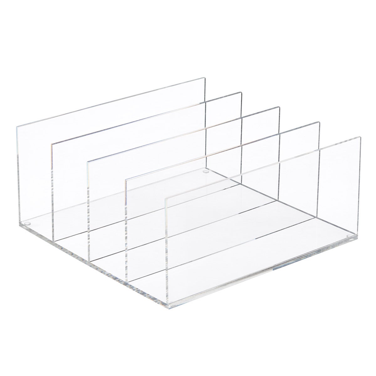 Acrylic 3-Compartment Clutch & Small Purse Organizer