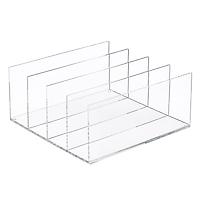 The Container Store 4-Section Luxe Acrylic Handbag Storage File