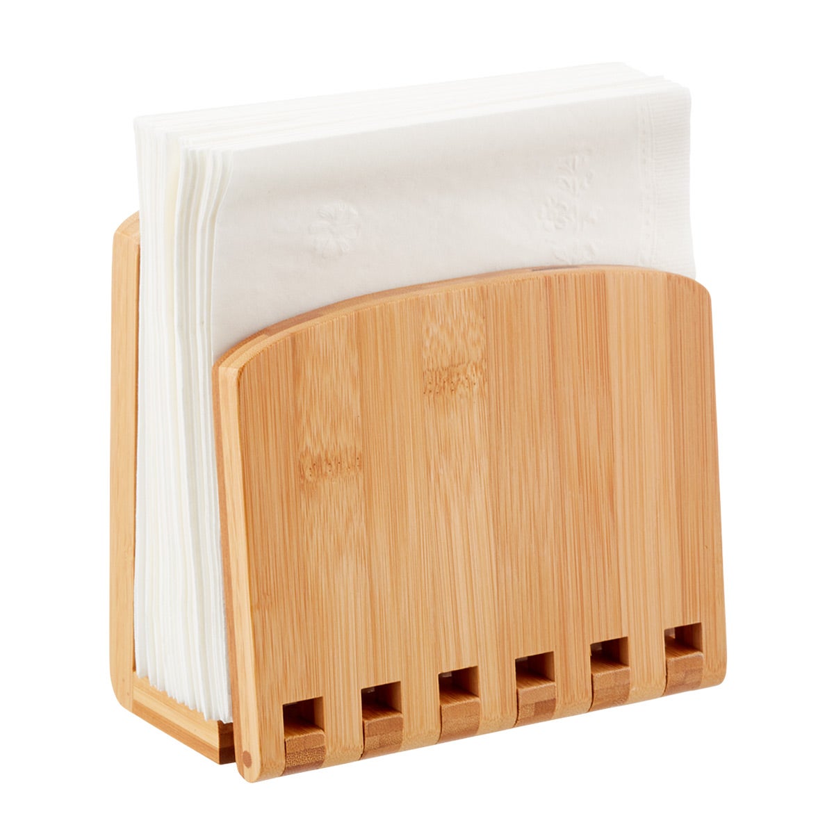 Napkin Holder Adjustable Bamboo Napkin Holder The Container Store