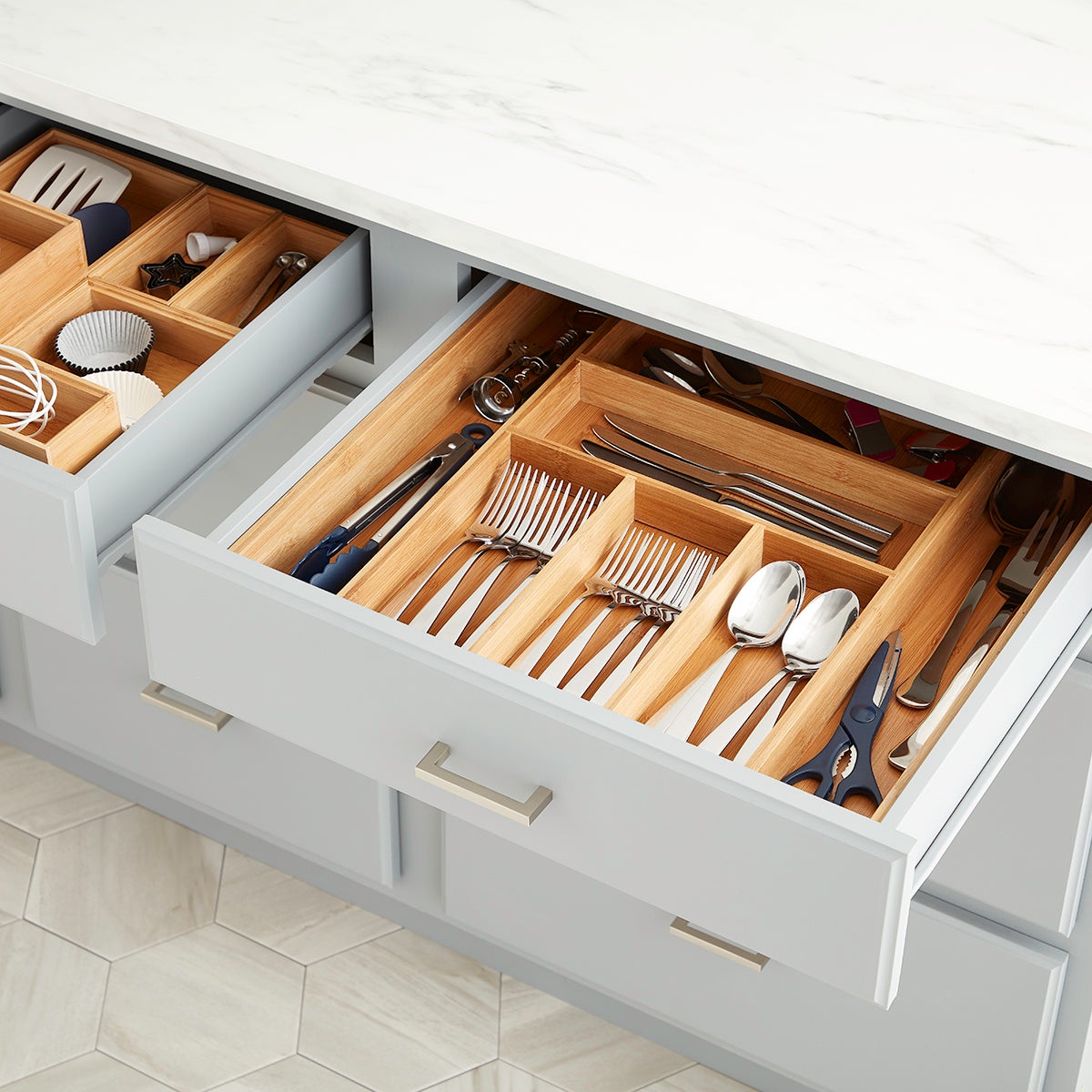 The Container Store Bamboo Silverware Tray - Thumbnail 5