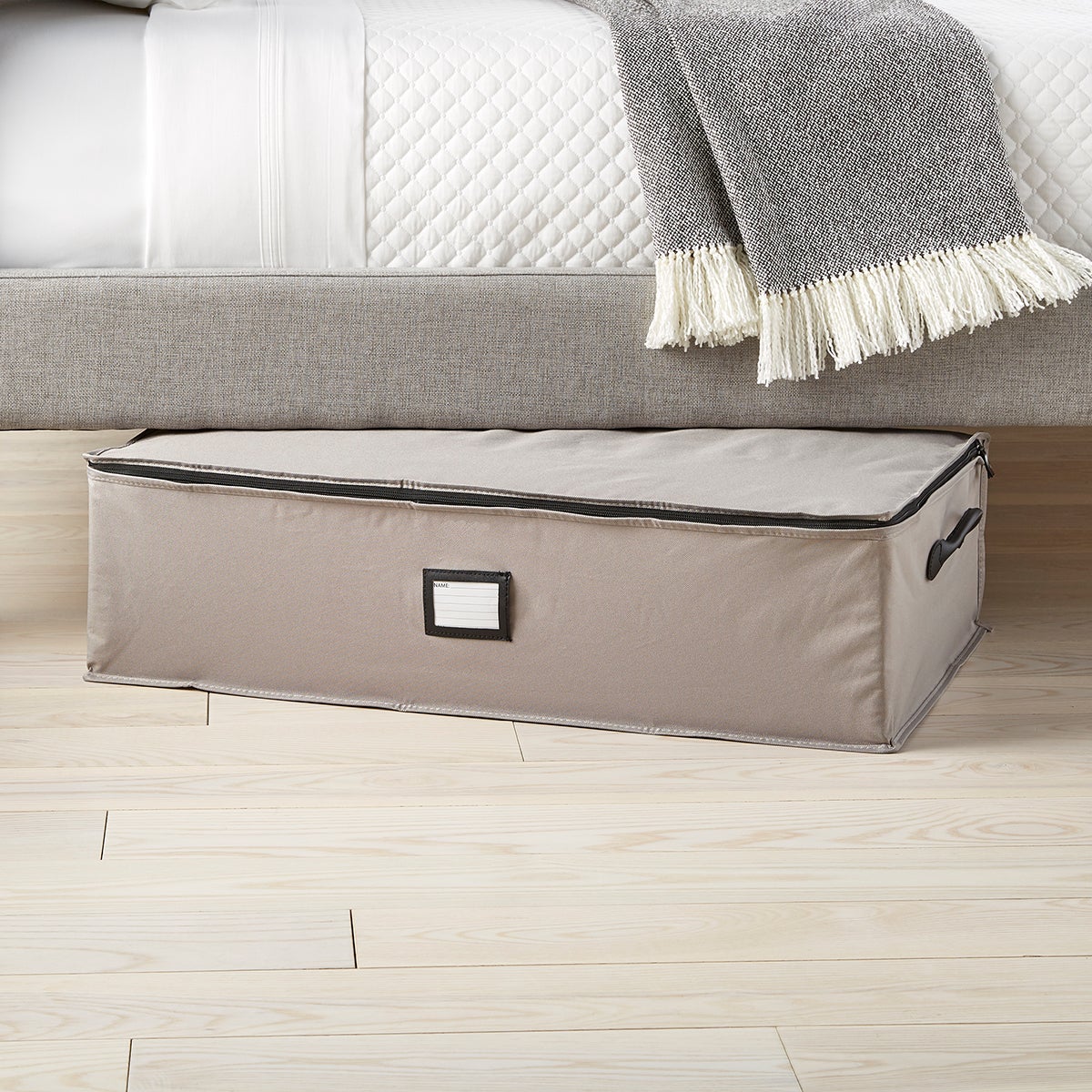 Grey Under Bed Storage Bag The Container Store