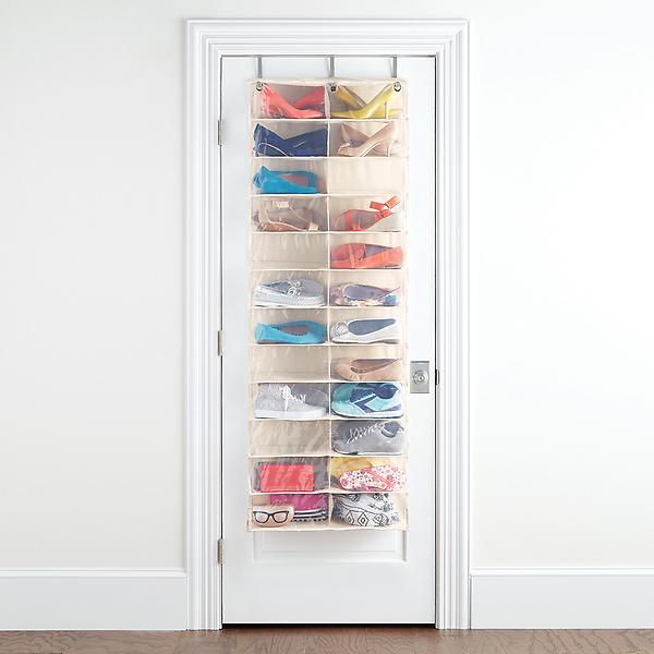 Over The Door 24 Pocket Mesh Shoe Organizer Light Gray - Brightroom™ :  Target