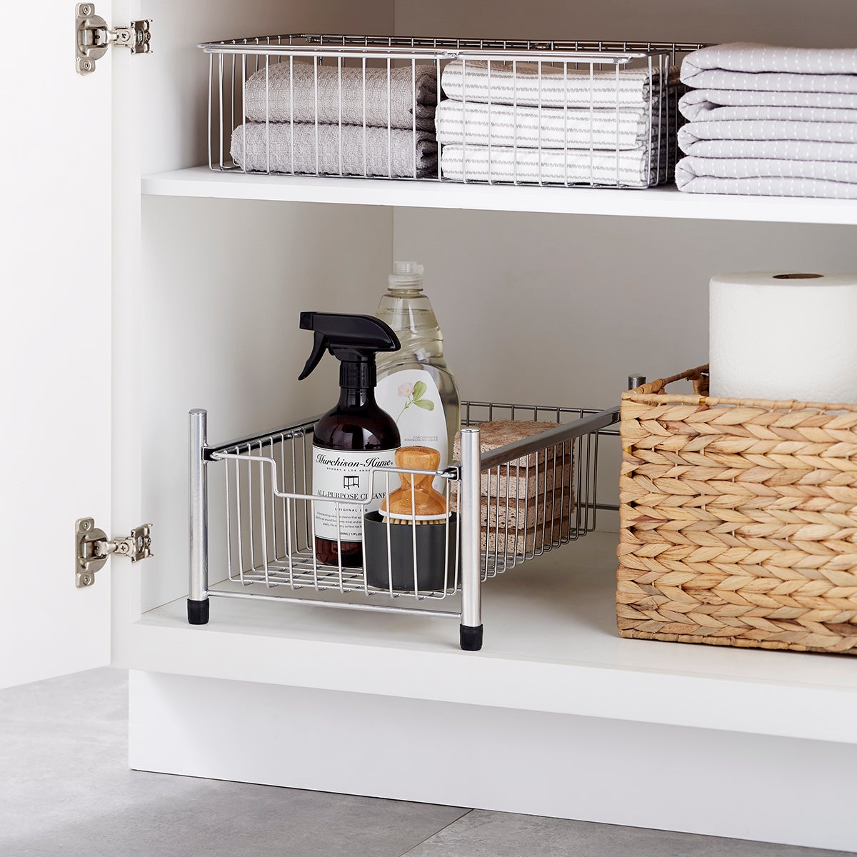 Wire Pull Out Cabinet Organizers The Container Store