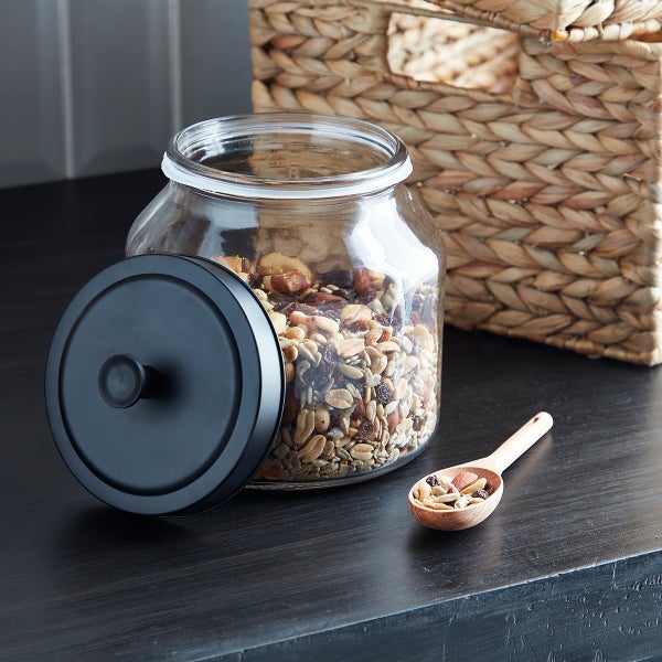 Glass Jar With Lid Food Storage Jars Glass Bottle Cookie Candy Box