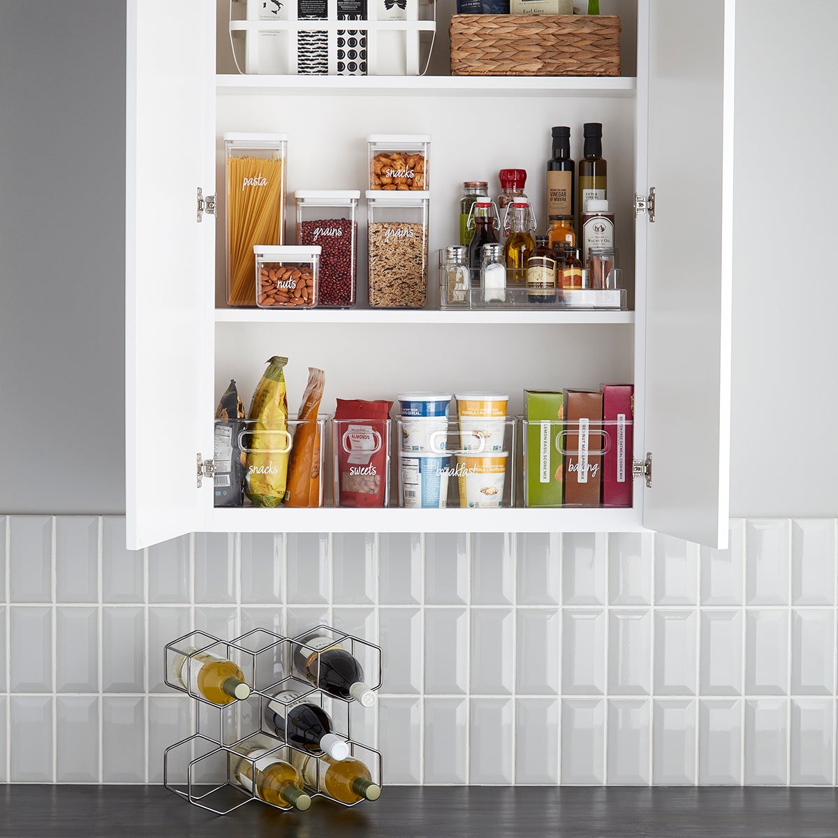 Idesign Linus Clear Storage Bins The Container Store