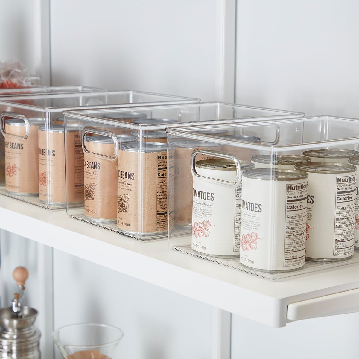 Idesign Linus Clear Storage Bins The Container Store