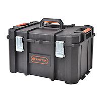 TACTIX Stacking Deep Chest with Tool Inserts Black