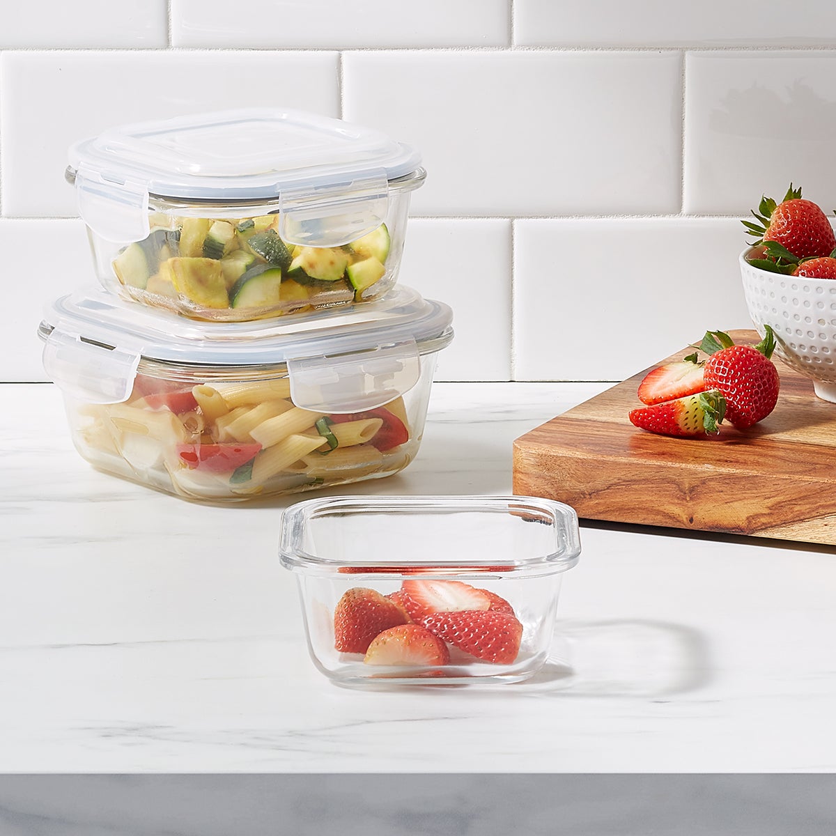 Borosilicate Glass Square Food Storage The Container Store