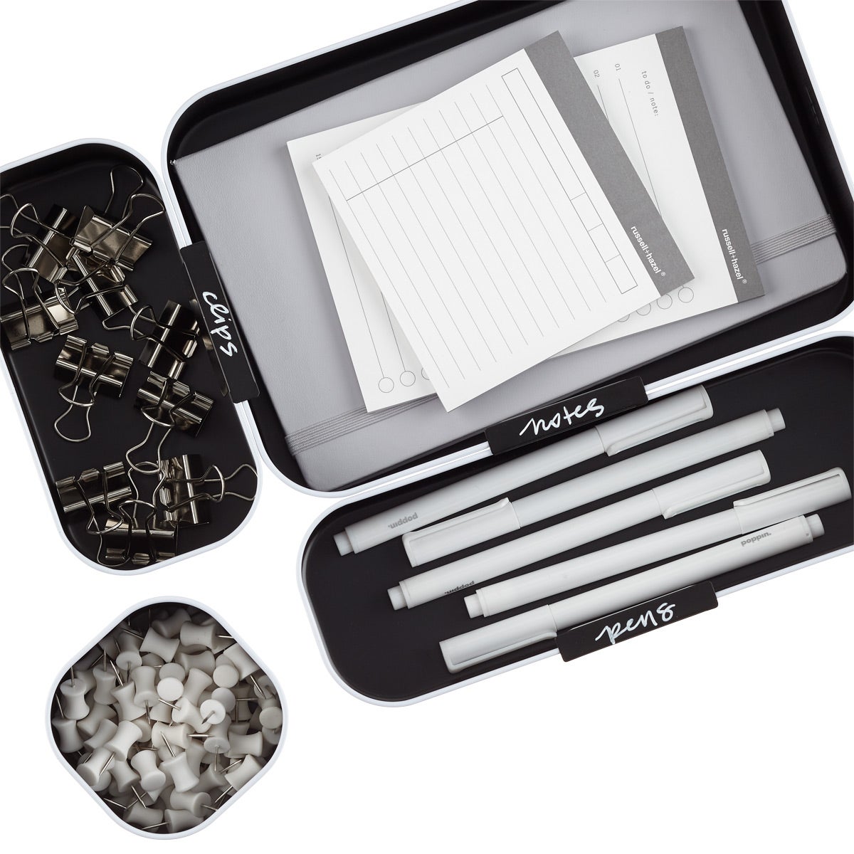 Drawer Organizer Clip Labels in Assorted Sizes Pkg/10