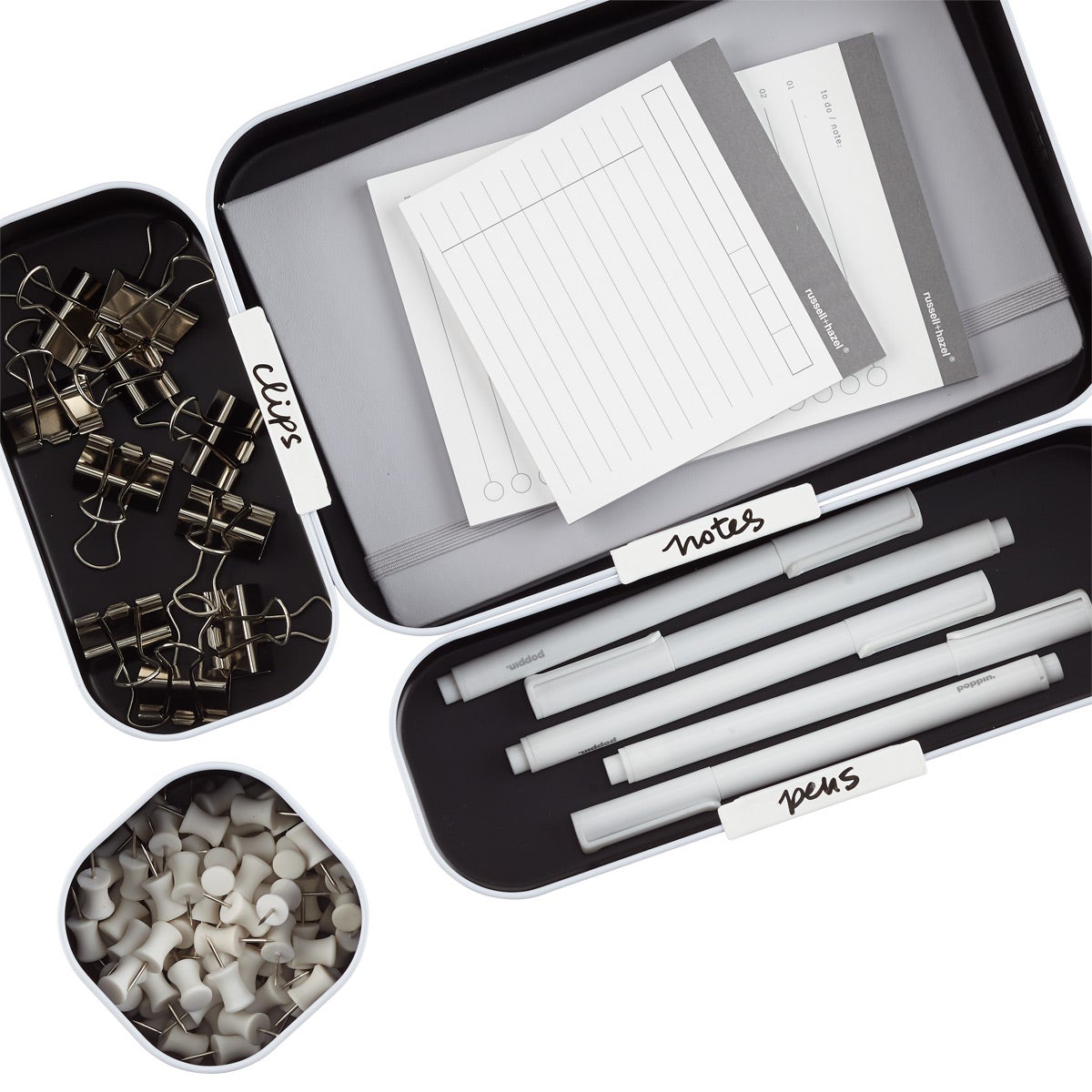 Drawer Organizer Clip Labels in Assorted Sizes Pkg/10