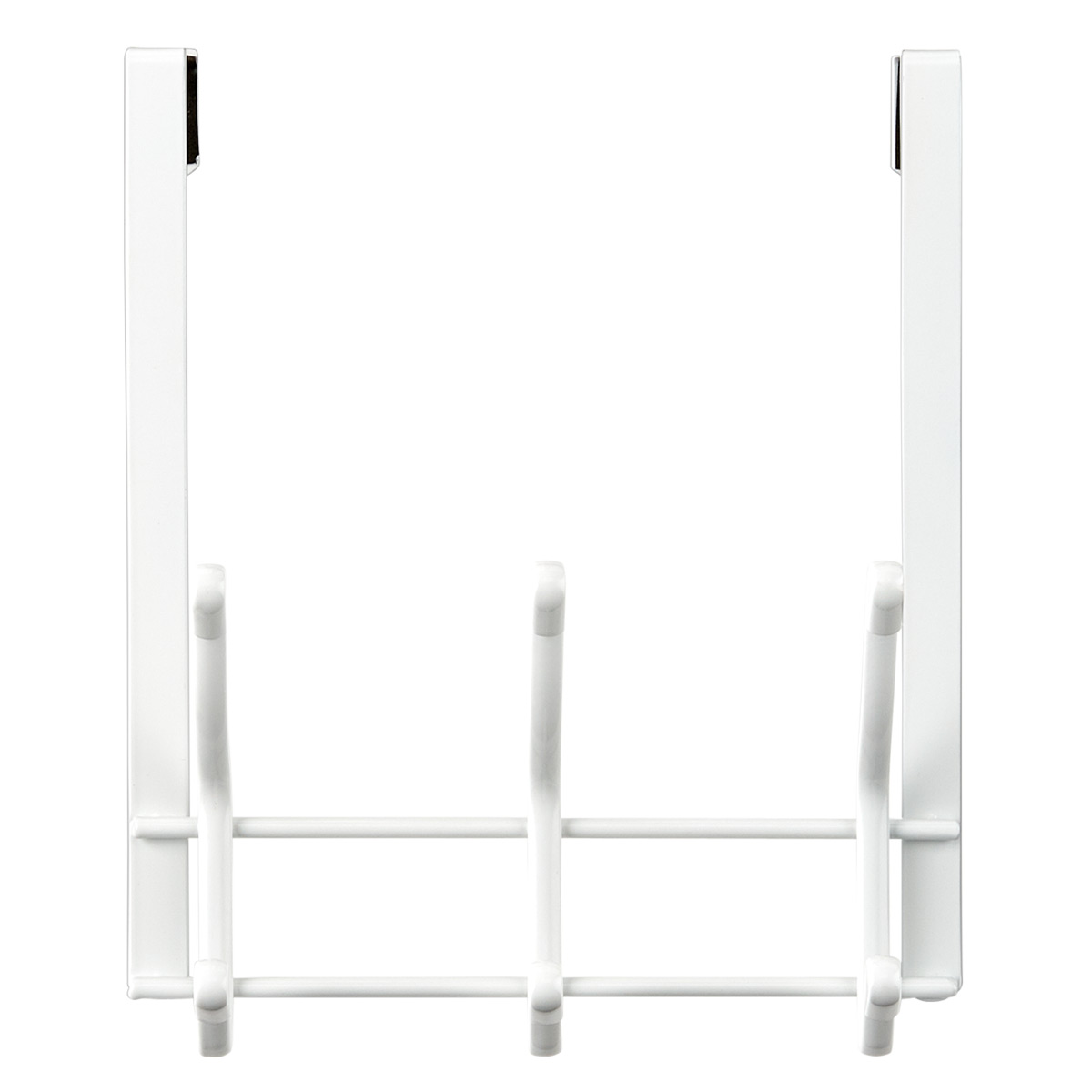 White Over the Door 3-Hook Rack | The Container Store
