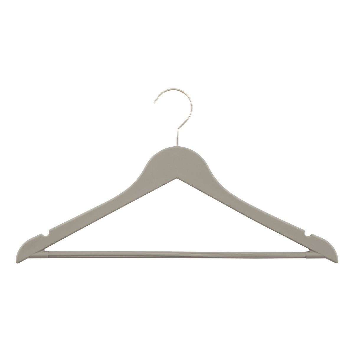 Ster Stijg via Grey Premium Rubberized Hangers | The Container Store