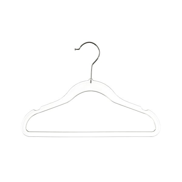 10 Pack Clear Acrylic Children's Hangers Kids Hanger Baby Toddler Infant-Hangers Clear Premium Hangers for Kids Clothes Closet (Clear)