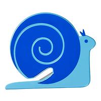 Design Ideas Snail Mail Envelope Opener Blue