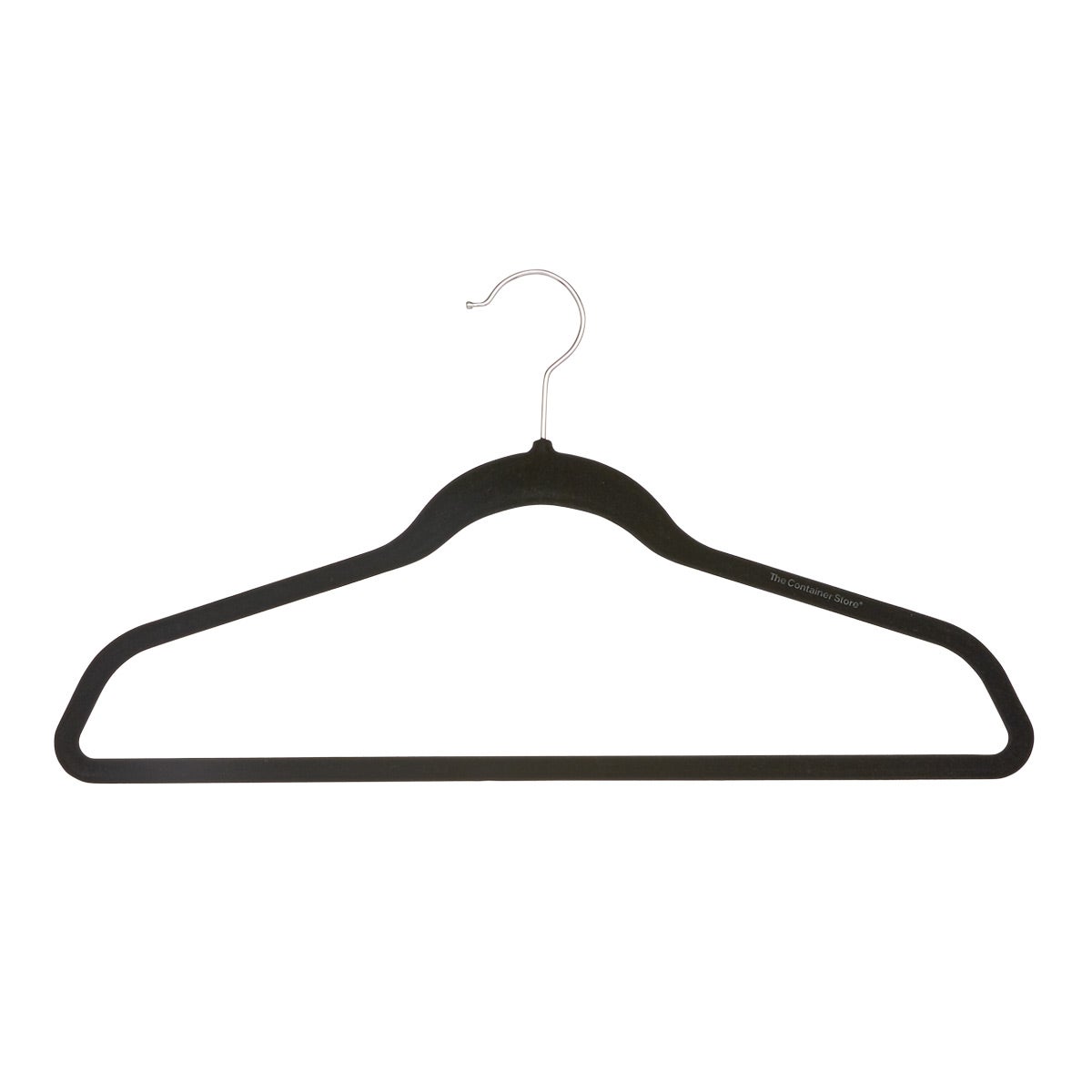 Velvet Hanger, (Pack of 10), Black, STORAGE ORGANIZATION