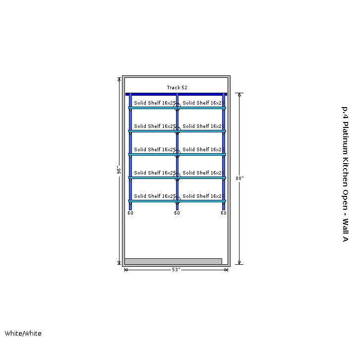 Elfa Classic 4' Open Kitchen Shelving The Container Store