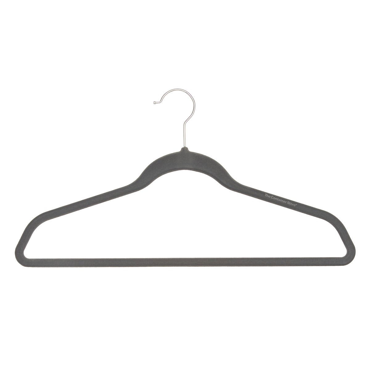 The Container Store Case of 120 Non-Slip Velvet Suit Hangers Taupe, 17-1/2 x 1/4