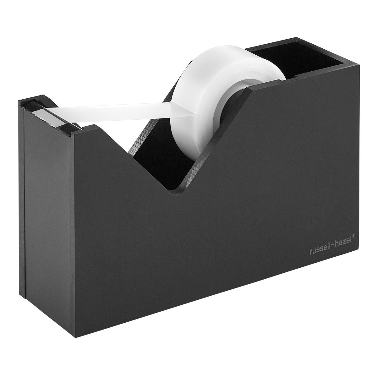 russell-hazel-acrylic-matte-black-tape-dispenser-the-container-store