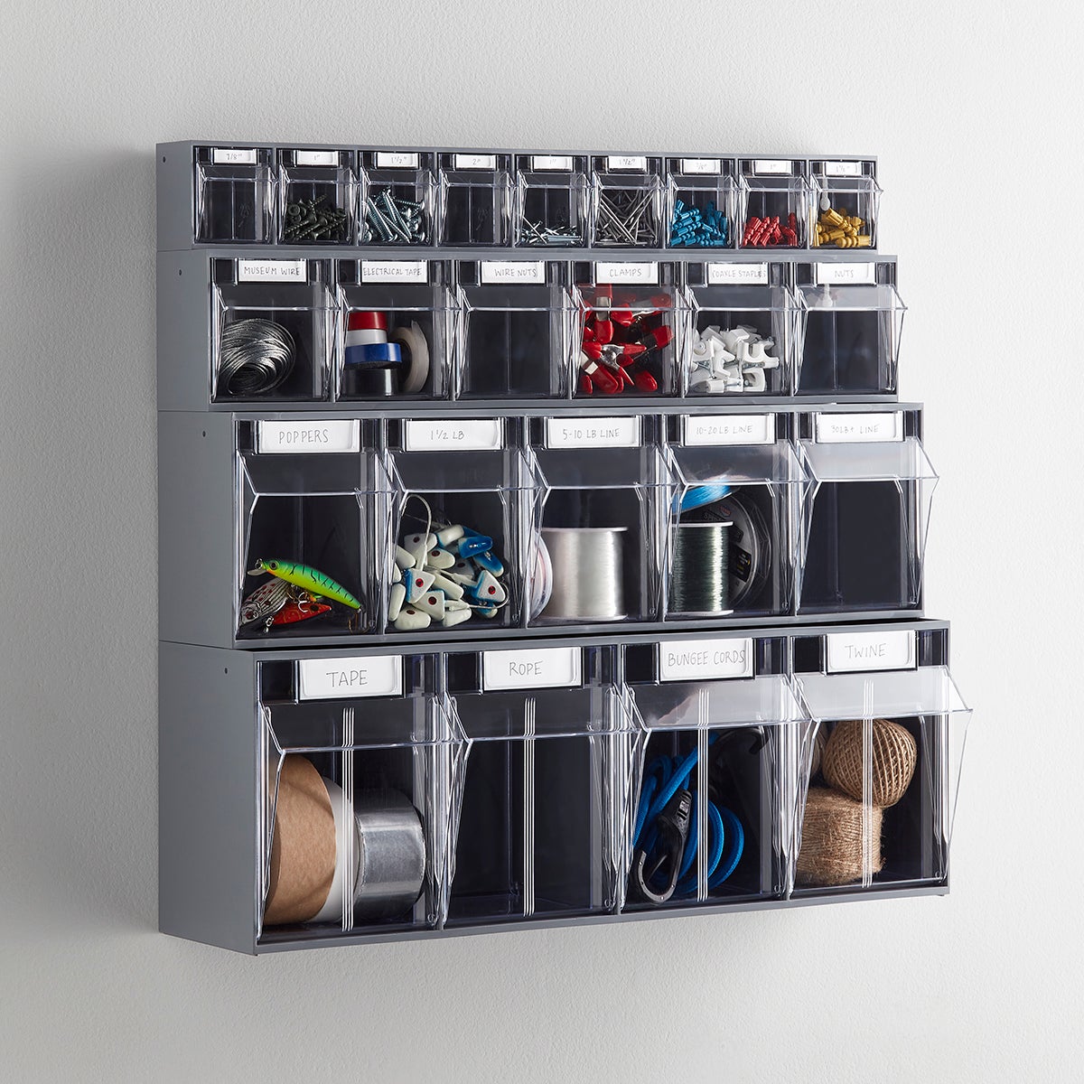 Tip Out Storage Bins - 5 Compartment - 23-5/8W