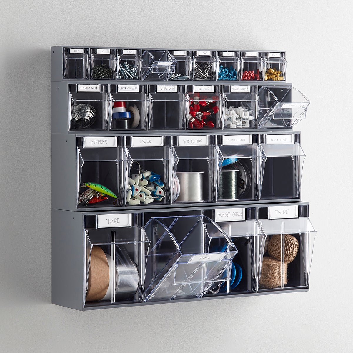 Stackable Tip-Out Bin Organizers